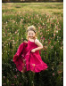 Cherry Cotton Twirl Flower Girl Dress